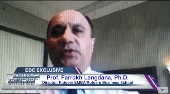 EBC interviews Prof. Farrokh K. Langdana, Rutgers Business School